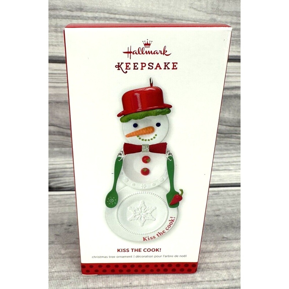Hallmark Keepsake Ornament 2013 KISS THE COOK SNOWMAN
